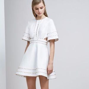 Avant- Look White and Gold Dress (S )